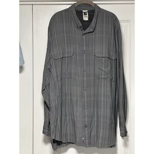 The North Face, Men's Vented Fishing/Hiking Long Sleeve Button‎ Down, Size XL